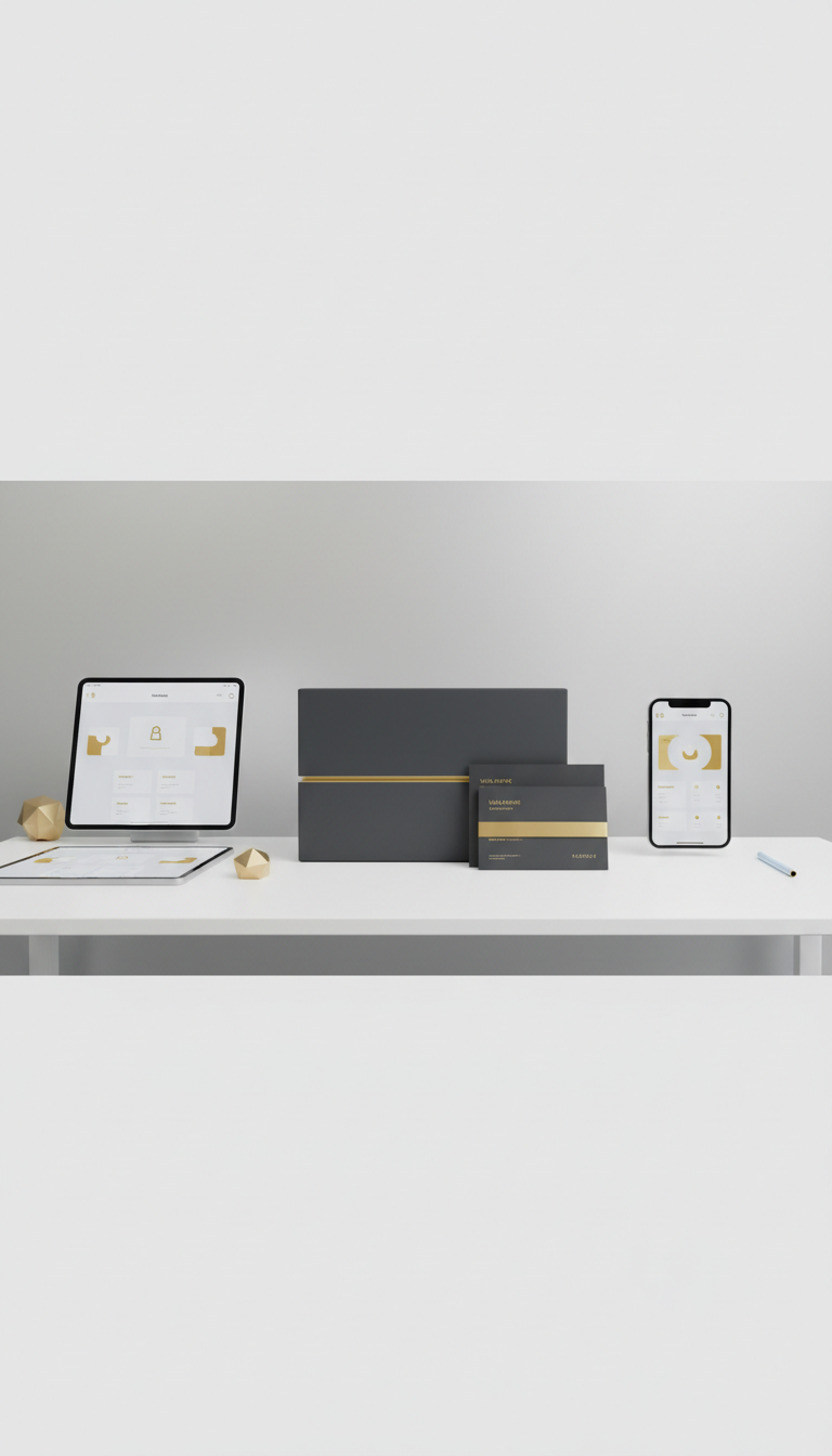Onboarding kit in slate and gold